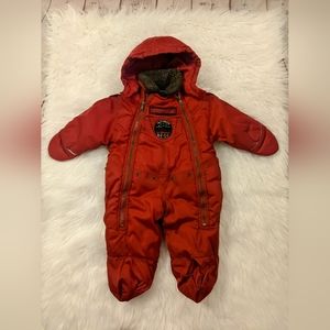 Giacca Young Gallery Vtg Red Snowsuit, size 3-6 months
